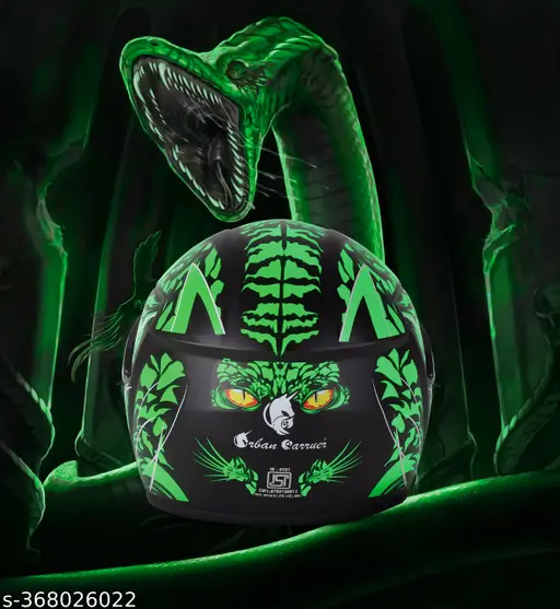 gaqpz_512 ABS Material Full Face Rainbow Visor Helmet, UV Scratch Resistance Motorbike Helmet (Green)