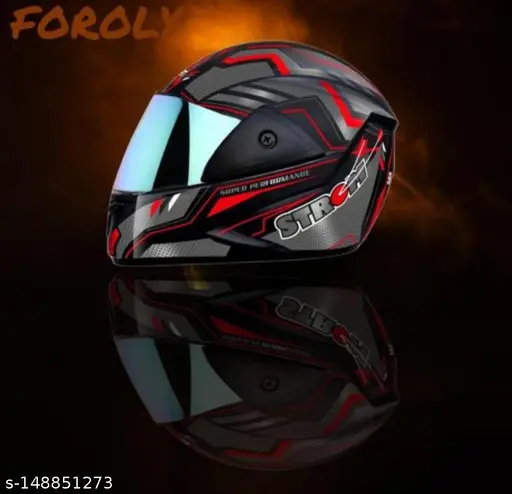 gnfiz_512 Foroly Full Face ABS Material Shell ISI High Quality Helmet With Poly Carbonate Anti UV Visor .suramall.in
