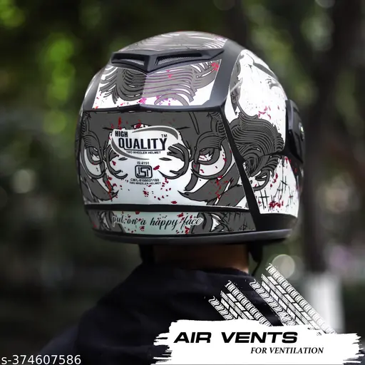 iyaai_512 DALPHIN MODA JOKER GRAPHIC ABS Material Helmet Full Face Helmet, Unti UV Scratch resistance Motorbike Helmet .
