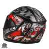 WILD WING RIDERS FULL FACE ISI CERTIFIED LIGHTWEIGHT ABS HELMET GLOOSY FINISH HELMET FOR SCOOTY MOTORBIKE UNISEX HELMET..
