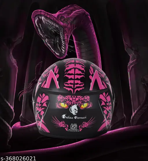 ABS Material Full Face Rainbow Visor Helmet, UV Scratch Resistance Motorbike Helmet (Pink)